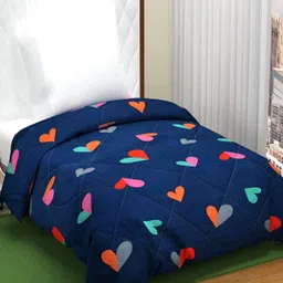 RRC Blue Floral AC Room 210 GSM Single Bed Comforter-image-84