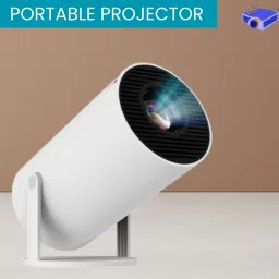 Clairbell Mini HD Projector for Home 4KSupport With Built-in App Netflix/Prime/YouTubeC17 (4500 lm / 1 Speaker / Wireless / Remote Controller) Portable Projector-picture-1