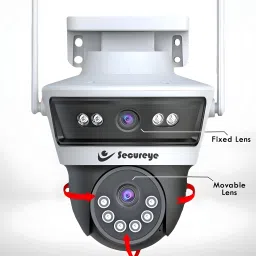 SECUREYE Defender-DUO,4G/5G Sim Camera, Dual lens, Two-way Audio, Night vision Security Camera-image-1