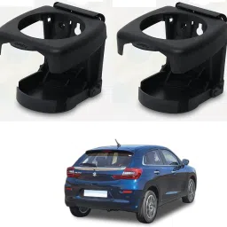 BLACK DRINK HOLDER SET OF 2 PCS COMPATIBILE WITH BALENO NEW (2022-PRESENT) Car Bottle Holder-image-59