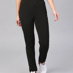 Women Solid Black Track Pants-image-22