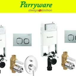 Half Frame Concealed Cistern, with divater body upper part set of 2 pic 314 Dual Flush Tank-15