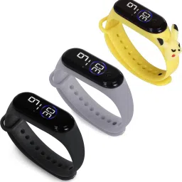 HYPERLEX 3 COMBO Stylish Digital LED Bracelet Band Wrist Watch for Kids, Boys & Men-image-97