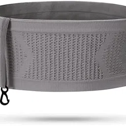 HASTHIP Slim Running Belt Bag with Hook Elastic Waist Bag for Keep Phone, Keys Waist Bag-image-5
