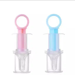 Baby's Multipurpose BPA-Free Syringe 2-Way Dispenser Medicine Dropper( Pack-2 ) - silcon with plastic-image-3