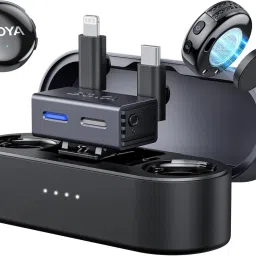 BOYA BOYALINK 3 AI Powered Button Sized Microphone for iPhone/Android/Camera/DSLR Camera Microphone image 1
