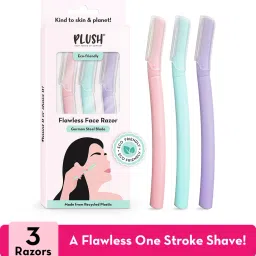Flawless & Reusable Eyebrow & Face Razor for Women – Pack of 3 | Also for Upperlips, Forehead, Sideburns and Eyebrow | Painless and Instant Facial Hair Removal at Home, Women-picture-15
