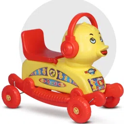 Toy Plus Quack Duck Rider for Kids 1-3 Years Old, 2-in-1 Rocker Scooter Non Battery Operated Ride On-6