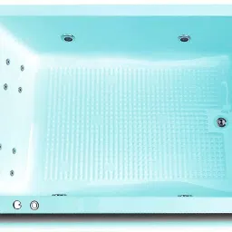 Phoenix Acrylic 6 Feet Jacuzzi with Back Massager & Side Panel - Cyan Blue Free-standing Bathtub-image-22