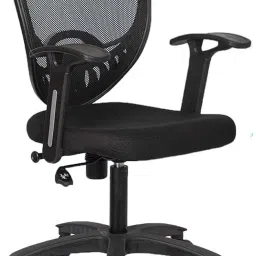 Home & Office Mesh Chair with Fixed Handles -Comfortable Desk Chair Office Chair Fabric Office Adjustable Arm Chair-picture-23