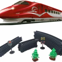 sr toys Tigers Bullet Train Set with Light and Sound & Track High Speed Electric image 3