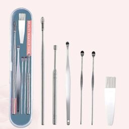6 Pcs Ear Pick with a Storage Box Earwax Removal Kit-image-100