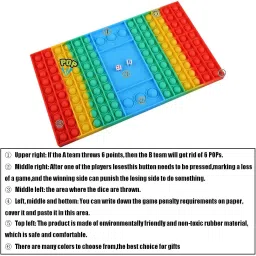 toyporium Pop It Dice Board Game, Big Pop It, Pop it Game image 4