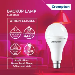 crompton Backup Lamp 4 hrs Bulb Emergency Light image 3