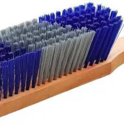 Sweep Off Carpet and Floor Cleaning Wooden Handle, Bristles made hard Plastic Wet and Dry Brush-image-74