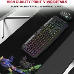 EVOFOX Deathray V2 3 in 1 Gaming Keyboard, Mouse and Extended Deskpad Combo Set image 2