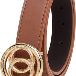 mast & harbour Women Formal, Casual, Evening, Party Tan Artificial Leather Belt-picture-36