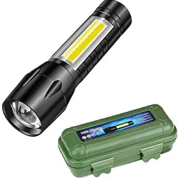 Sun Mini High Power Q5 LED COB Side Light Rechargeable Zoom Flashlight Torch-12
