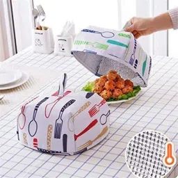 Fabric Foldable Insulation Aluminum Foil Food Dining Table Dust Cover Pack of 1 4 inch Lid-17