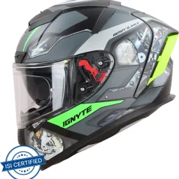 IGN-4 Machine ISI/DOT Certified Double Visor Full Face Graphic Helmet Motorbike Helmet-17