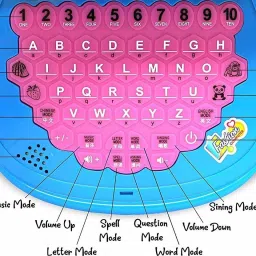 sakshu toys Mini Laptops Activity Electronics Number & Alphabet Charts for Kids Learning image 2