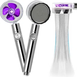 - 360 TURBO Fan ABS PURPLE High Pressure Hand Shower for Bathroom Handheld-image-52