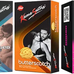 Ribbed, Butterscotch And Dotted Flavoured Dotted Condom-image-70