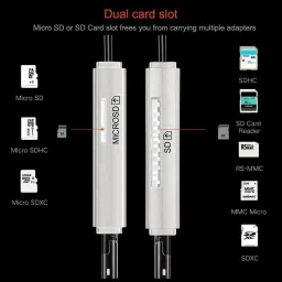 Foxne Point USB 3.0 / Type-C Micro SDXC SD TF OTG Adapter Memory Card Reader USB Type-C/OTG USB 3.0 / Type-C Micro SDXC SD TF OTG Adapter Memory Card Reader USB Type-C/OTG Card Reader image 2