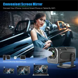 U.S. CROWN HY320 Mini (5000 lm / 1 Speaker / Wireless / Remote Controller) Portable Projector image 4