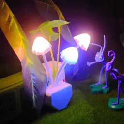 Mushroom Color Changing Multi Color Led Sensor Flower Night Lamp-image-6
