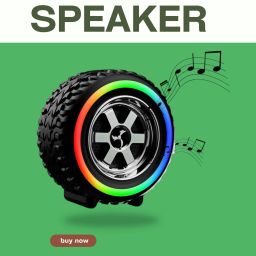 FRONY DJ BOX Tyre Bluetooth Speaker Powerful Sound,Indoor &Outdoor with RGB LightZP466 12 W Bluetooth Party Speaker-15