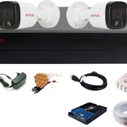CP PLUS 4 Channel HD DVR 1080P,Color Nightvision With Audio IP67 2.4MP Outdoor Camera,02 Security Camera-69