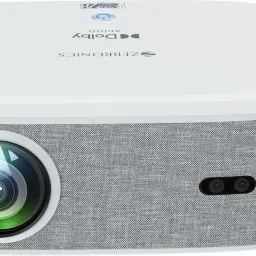 ZEBRONICS ZEB-PIXAPLAY 28 (18000 lm) 1080p FHD, 508 cm Screen, Dolby Audio, Auto Focus, Auto Keystone, HDMI (ARC), Miracast, Dual Band, 30,000 Hour Lamp Life, OTT Apps Support : Netflix, Amazon Prime, YouTube Smart Projector-10