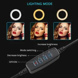 Webilla Selfie Ring Light with Tripod Stand and Phone Holder, 12 inch Dimmable LED Camera Ring Light with 3 Light Modes For YouTube | Photo-shoot | Video shoot | Live Stream | Makeup & Vlogging Ring Flash image 2