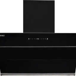 crown CRESPO-90 Auto Clean Wall Mounted Black 13003 CMH Chimney-picture-0