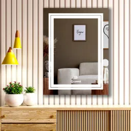 Rectengale 18X24 inch Wall Mounting Mirror with Light Bathroom Mirror-picture-0