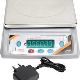 vyog 30Kg Counter Rechargeable Weight Machine with Stainless Steel Top for Shop, Home Weighing Scale-image-40