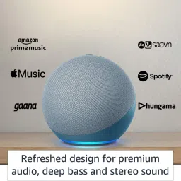 Alexa Echo (4th Gen)| Premium sound powered by Dolby and Alexa with Alexa Assistant Smart Speaker image 3