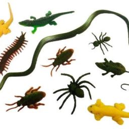 animal toys rubber snake,rat,ant,crocodile,cockroach gangs(set of 10)et gang toys Gag Toy-8