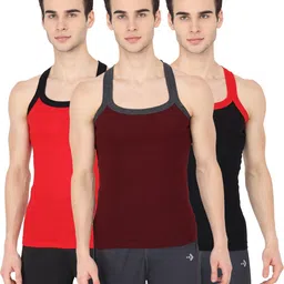 kansal Pack of 3 GYM VEST Men Vest-picture-40