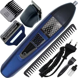 GEEMIIE Rechargeable 3in1 B Beard Moustache Ear Nose Hair Cutting Trimmer Shaver Clipper Fully Waterproof Grooming Kit 320 minRuntime 4 Length Settings-image-70