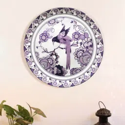 Purple Bone China Delftware Dutch Blue Pottery Inspired Home Decor Wall Plate 7.5 Inch By Kolorobia-picture-30
