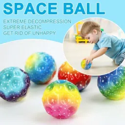 Multicolor Bouncing Moon Ball or Stress Ball, Price For 3pcs | RP1180(3-20)-35