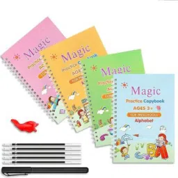 Magic Practice Reused, Calligraphy Copybook Set for Kids - (4 BOOK + 10 refil )-image-64