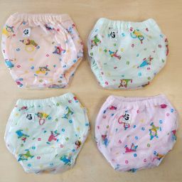 Kids PVC Diaper Cover Panty Baby Nappy Training Pant Inner Cloth Outer Plastic-32