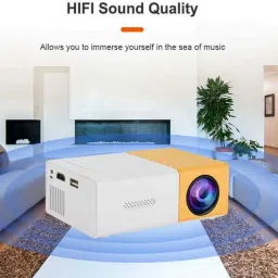 GiftNow HD Mini Video Projector with Remote Controller for Home Cinema (600 lm / 1 Speaker / Remote Controller) Portable Projector image 4