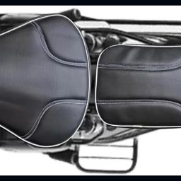 KBA-Seat Cover Black Stylish For Royal Infield Classic Chrome , Classic 500 N Split Bike Seat Cover For Royal Enfield Classic Chrome, Classic Desert Storm, Classic 350, Classic 500, Classic-image-65
