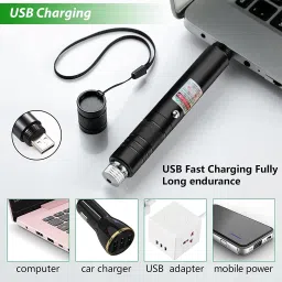 Verilux Laser Light USB Rechargeable Green Laser Pointer 2000m High Power for Hiking image 3
