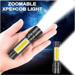 trendy styler Mini Waterproof Portable LED Flashlight USB Rechargeable 3 Modes 4 hrs Torch Emergency Light image 5