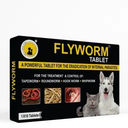 FLYWORM Herbal (Pack 0f 10 Tablets) Pet Dewormer-34